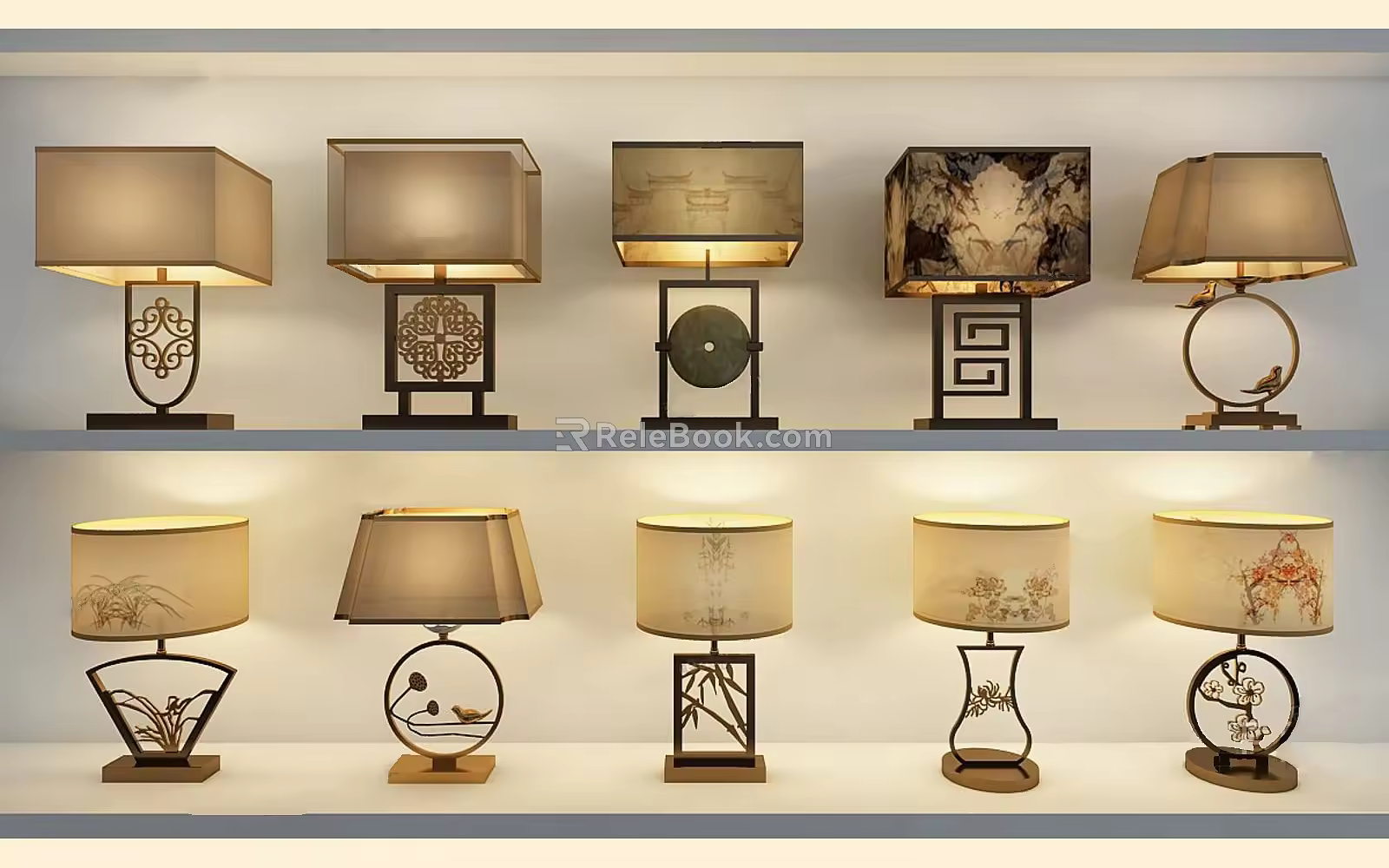New Chinese-style Special-shaped Table Lamp Table Lamp 3d model