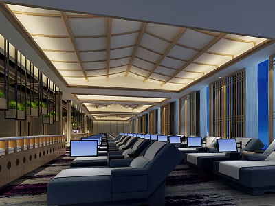 New Chinese Leisure Area Lounge 3d model
