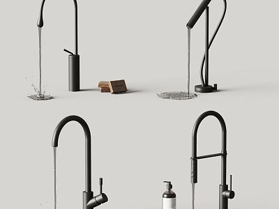 Goccia faucet drops 3d model