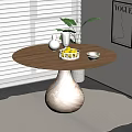 Modern Vintage Dining Table Rock Slab Dining Table Marble Dining Table Round Dining Table Oval Dining Table Shaped Dining Table 3d model