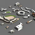 Architectural Models Collection Featuring Various Building Structures And Designs