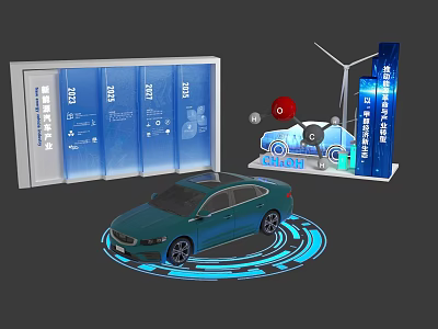 Tobacco and Liquor Store Modern Product Showcase With Digital Display Boards 3d model