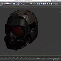 Gas Mask Gas Mask Biochemical Mask Helmet Science Fiction Helmet Flying Helmet Low Face Number Low Mold Simple Mold Movie Level Realistic 3d model