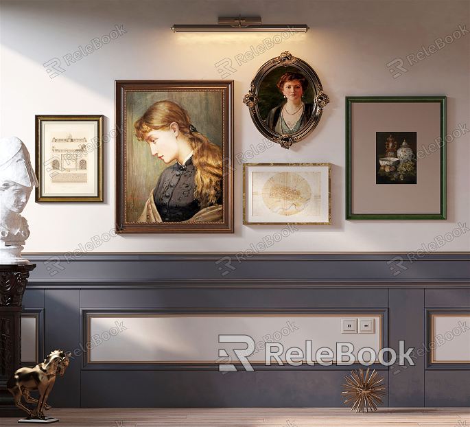 European Decorative Painting Classical Decorative Hanging Painting model