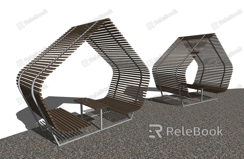 Modern Outdoor Table and Chair Landscape Seat Outdoor Seat Public Seat Shaped Seat model