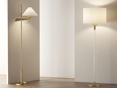 American floor lamp 3d model