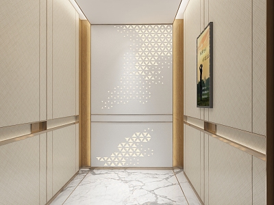 modern elevator car entrance hall elevator hall model