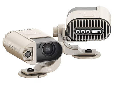 Outdoor Projection Monitoring Cameras Featuring Weatherproof Design And High Resolution Lenses 3d model