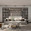 Modern Kitchen Interior Design With Gray Cabinets White Countertop Window Blinds And Oven