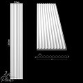 White Corrugated Wall Panel With Structural Design And 2500mm Dimension For Modern Interior