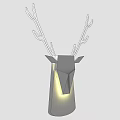 Origami Style Deer Head Shaped Decorative Wall Lamps In Multiple Colors
