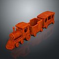 toy train toy train locomotive steam locomotive head 3d model