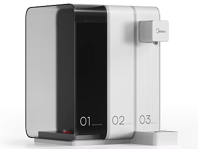 Midea Modern Kitchen Water Purifier With 01 02 03 Function Settings 3d model