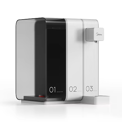Midea Modern Kitchen Water Purifier With 01 02 03 Function Settings 3d model