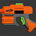 Orange And Green NERF Toy Gun For Children Outdoor Playtime Fun