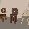 Adorable Wooden Children's Chairs With Various Fun Shaped Backrests And Sturdy Legs