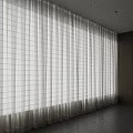 White Sheer Long Curtains For Modern Room With Flowy Design And Natural Light