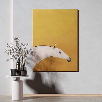 Modern Animal Painting Decorative Painting 3d model