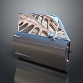 Modern Open Car Door With Metallic Finish Window And Interior Reflection Details