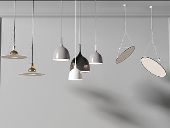 Modern chandelier 3d model