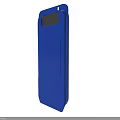 Blue Protective Flip Phone Case With Front Window Design For Mobile Devices