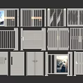 Various Modern Metal Door Designs Including Fencing Double Doors And Glass Panels