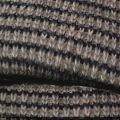 Cozy Knitted Striped Scarf In Beige And Dark Brown For Winter Fashion Accessory
