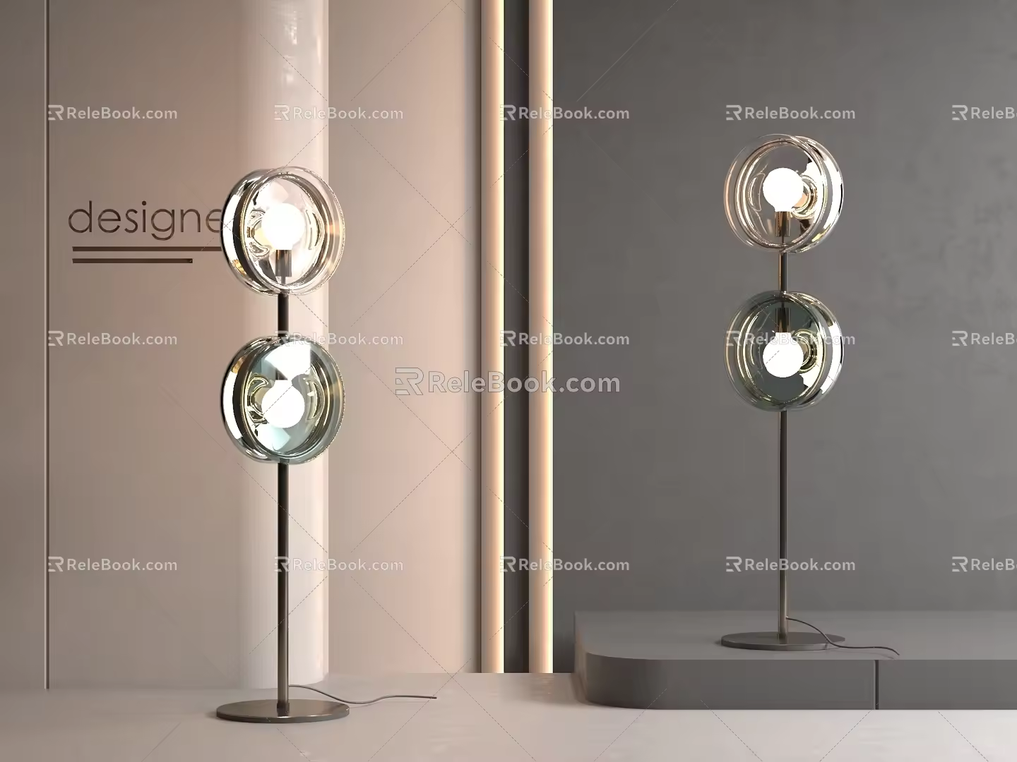 Modern floor lamp 3d model