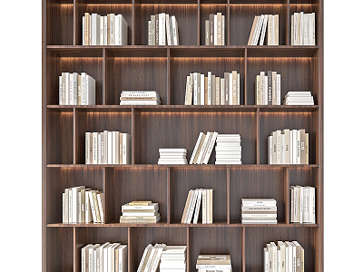 Modern bookcase model