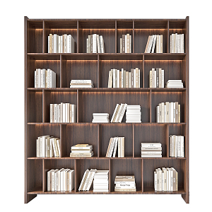 Modern bookcase 3d model