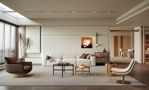 Quiet Living Room 3d model