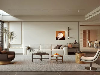 Quiet Living Room 3d model