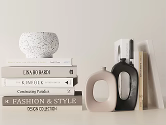 Modern ornaments combination 3d model