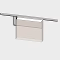 Modern Wall Sconce With Metal Frame And White Lampshade For Home Decoration