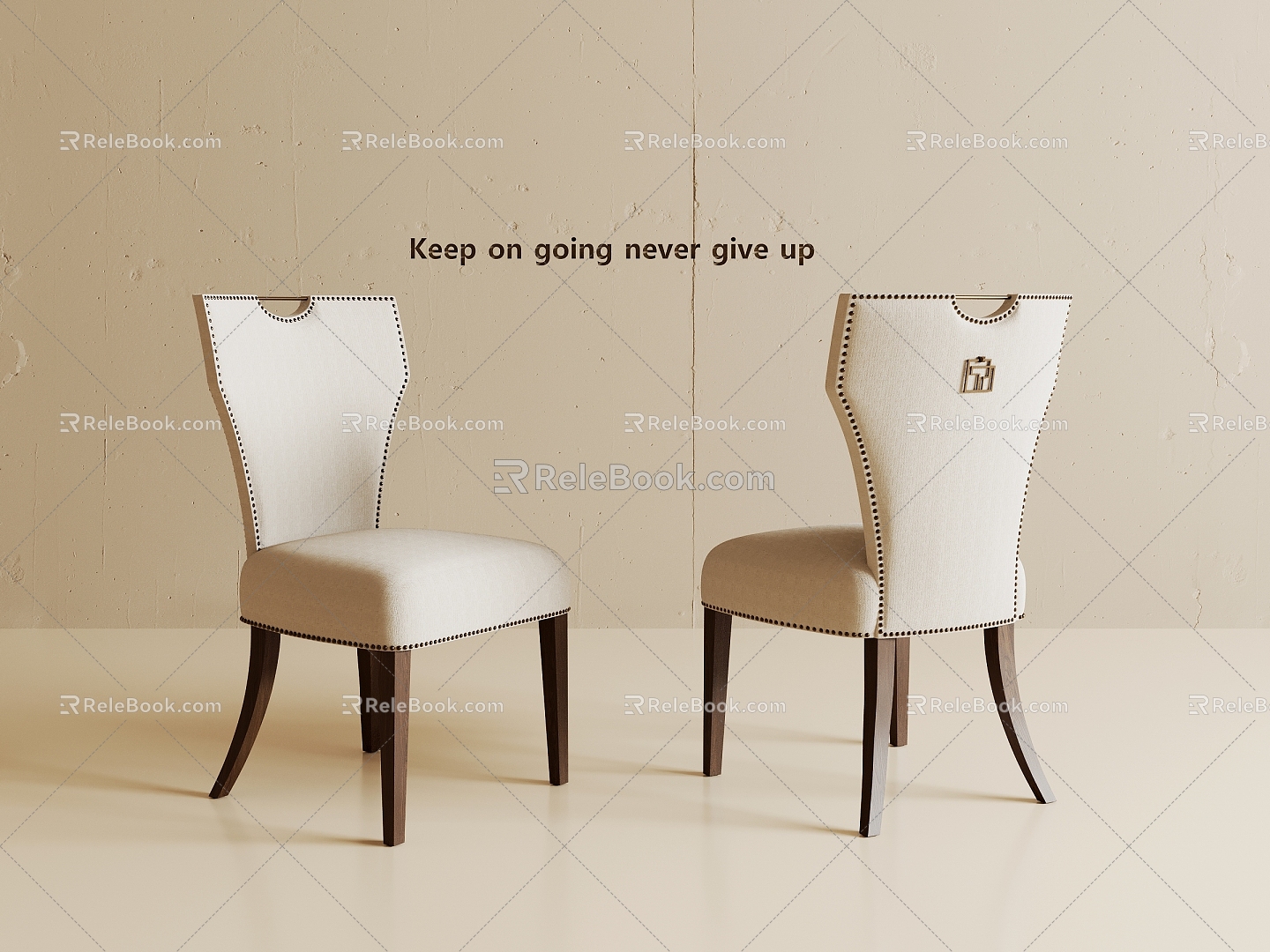 Modern American Dining Chair 3d model