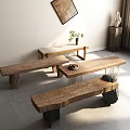 Quiet Bench 3d model