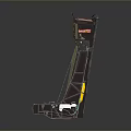 Toy Car Track With Green Ramp And Multicolor Design Featuring Brown Orange Accents