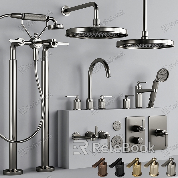 Modern shower faucet model