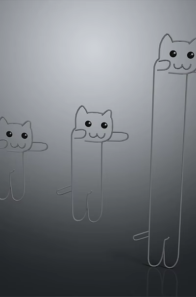 Cute Transparent Cat Shaped Household Items With Different Sizes And Practical Use 3d model