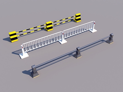 Road Fence Road Isolation Road Fence Road Barrier Road Barrier Road Barrier 3d model