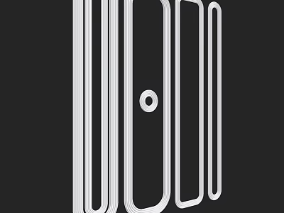 Structural Components With Linear Shapes Circular Hole And White Outlines 3d model
