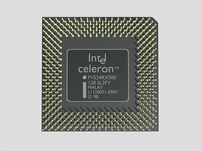 Intel Celeron P4205U RK3300 High Performance Processor Chip For Industrial Equipment 3d model