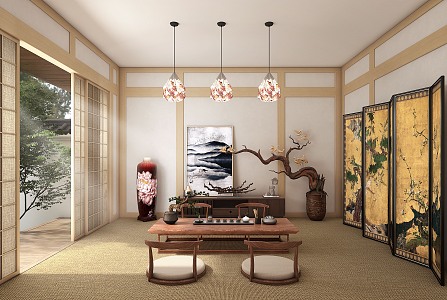 New Chinese Tea Room 3d model