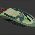 Small Recreational Boat With Light Colored Seats And Modern Hull Design