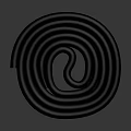Black Spiral Shaped Household Living Supplies For Daily Use And Storage