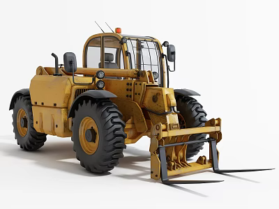 modern forklift 3d model