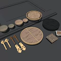 New Chinese handle 3d model