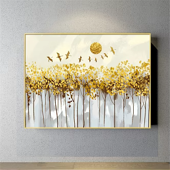 Modern Decorative Painting Hanging Painting 3d model