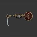 Armored Mythical Warrior Figure With Creature Inspired Armor And Decorative Shields