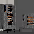 Commercial Kitchen Ovens Stainless Steel With Glass Doors Showing Baked Goods Inside